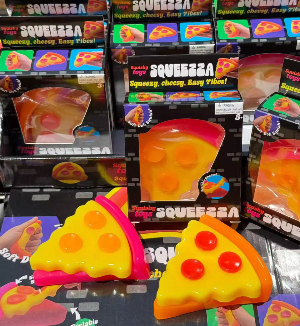 Pizza Squish! THE CHEESE & PEPPERONI PEELS!